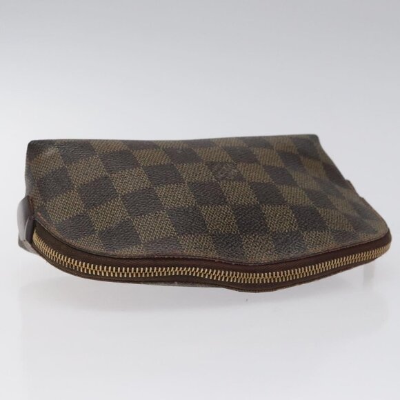 LOUIS VUITTON Damier Ebene Pochette Cosmetic PM Pouch N47516 LV Auth KD039 - Picture 6 of 15